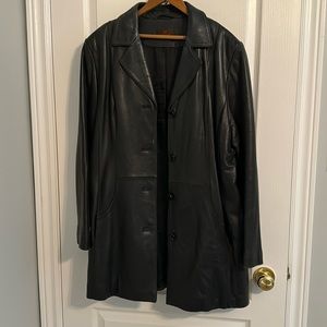 Women’s large leather jacket
